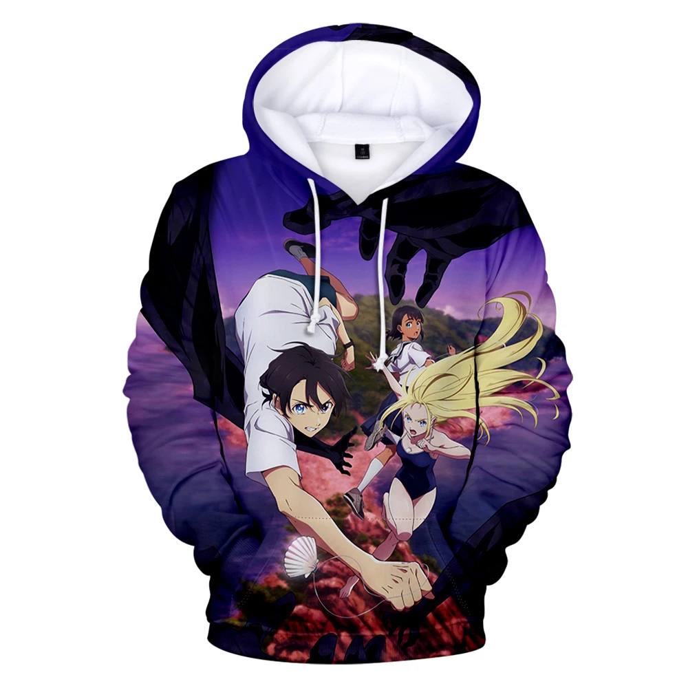 Manga Summer Time Rendering Hoodie Long Sleeve Women Men's Hoodies Harajuku Streetwear Japanese Anime Clothes Plus Size