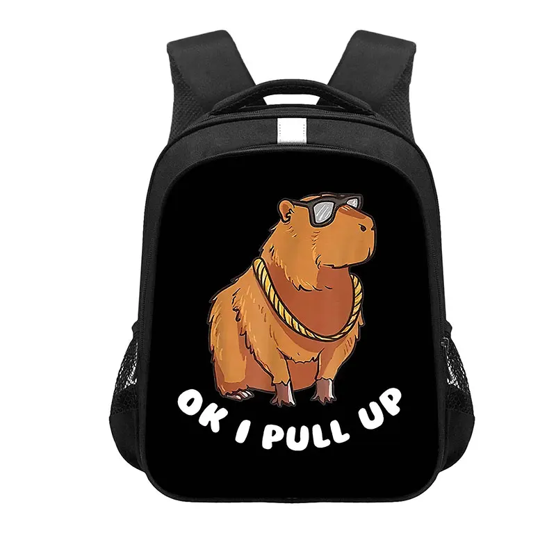 Kawaii capybara drucken rucksack frauen männer machen sich keine sorgen sie seien capy kinder schüler schult aschen laptop kindergarten rucksack