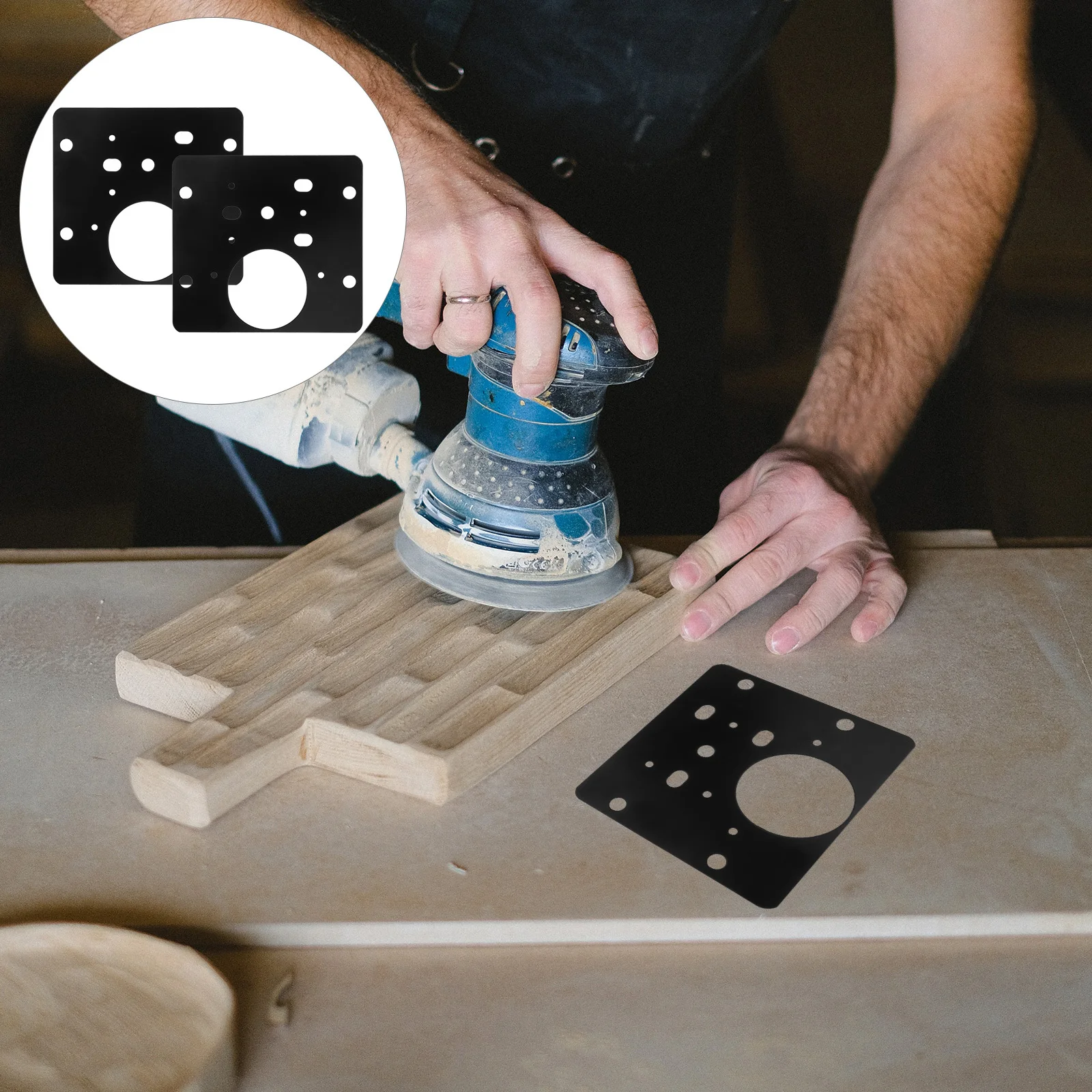 

2Pcs Cabinet Door Hinge Repair Plate Strong Stainless Steel Fixing Plates for Damaged Hinges Door Hole Cover Plate