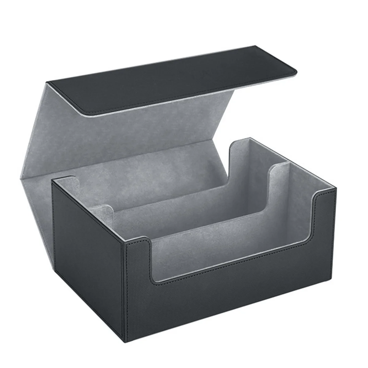 

AT42 Card Storage Box for Trading Cards,Card Deck Case, Magnetic Closure Card Holder for Magnetic Game Cards Black
