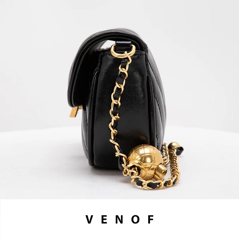 VENOF 2023 New Shoulder Chain Fashion Bag For Women Small Square Bag Crossbody Luxury Designer Classic Retro Trend High Quality