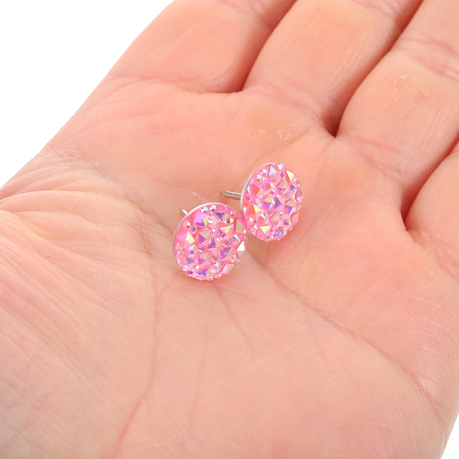 

30pcs Thumbtack Tacks Rhinestone Office Supplies Cork Board Decorative Resin Push Pins Compact Size Material Versatile