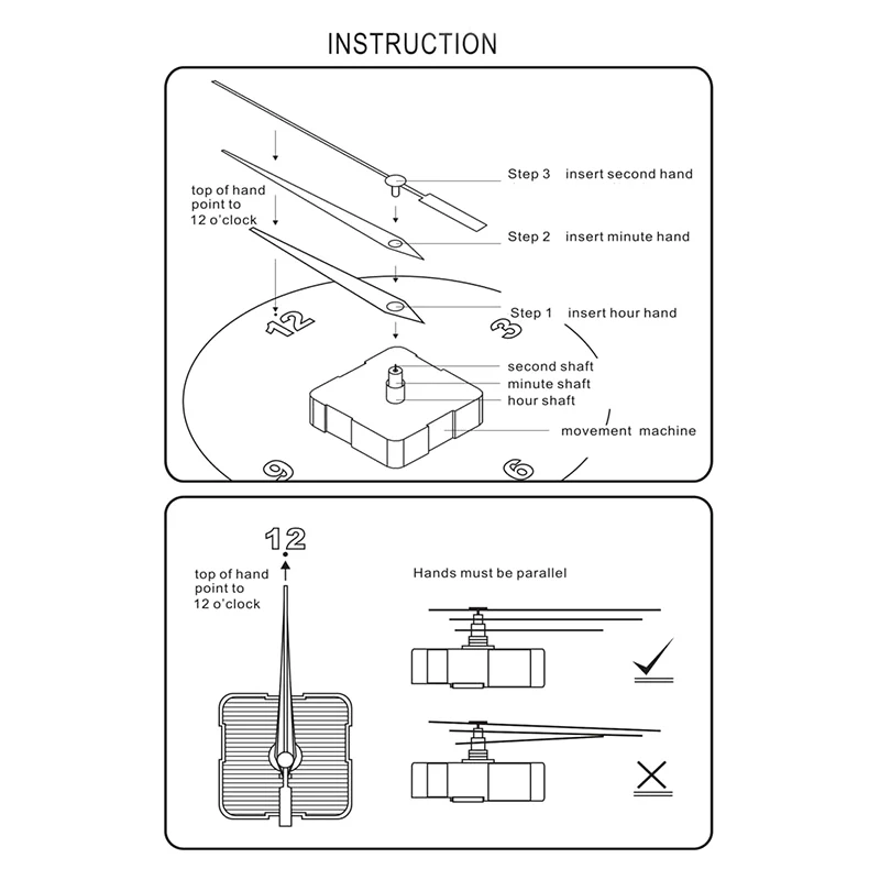 Бесшумные кварцевые часы, настенные стрелки, набор указателей, сделай сам, кварцевые часы, настольные подвесные сменные инструменты для ремонта механизма