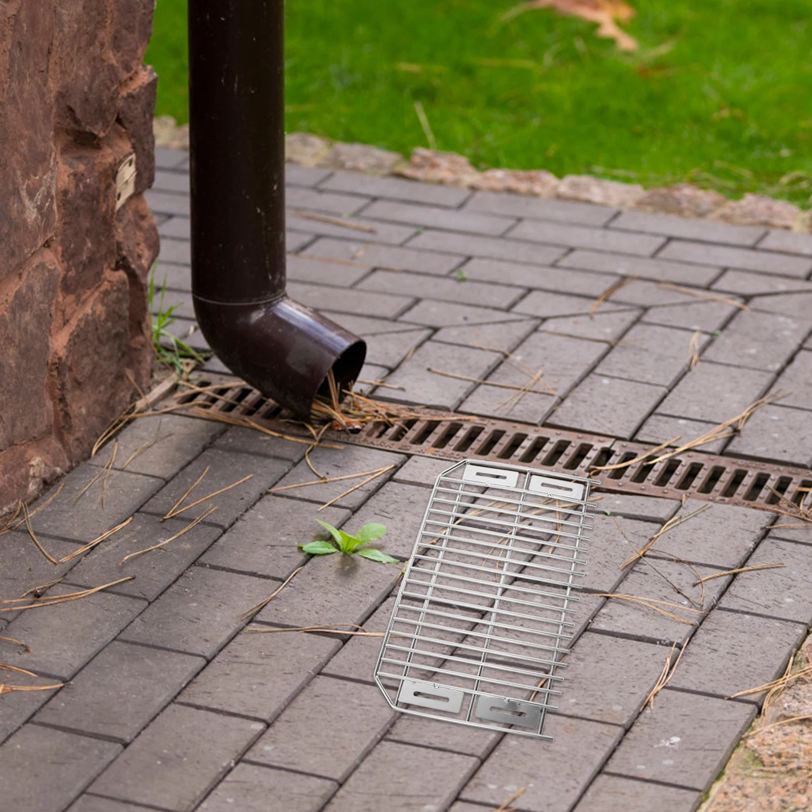 

Stainless Steel Drain Filter Cover Durable Clog Resistant Leak Proof Strainer For Downspout Rainwater Drainage System