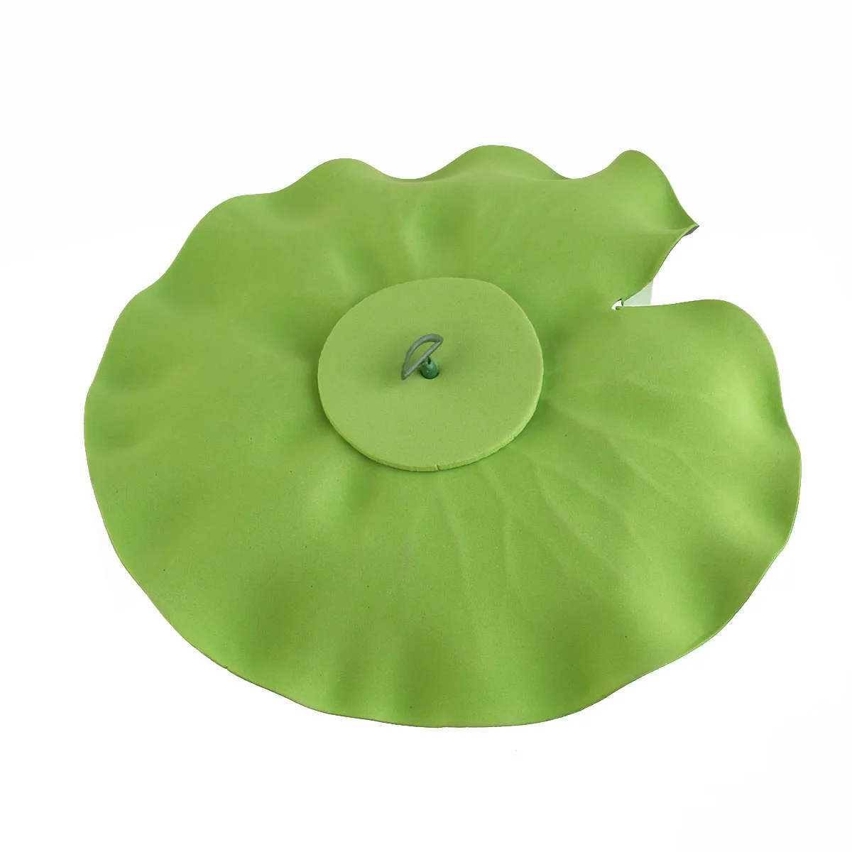 6 قطعة نباتات البركة الاصطناعية الأبيض الأخضر إيفا رغوة زنابق الماء العائمة زهور اللوتس لتزيين حديقة بركة بركة #6