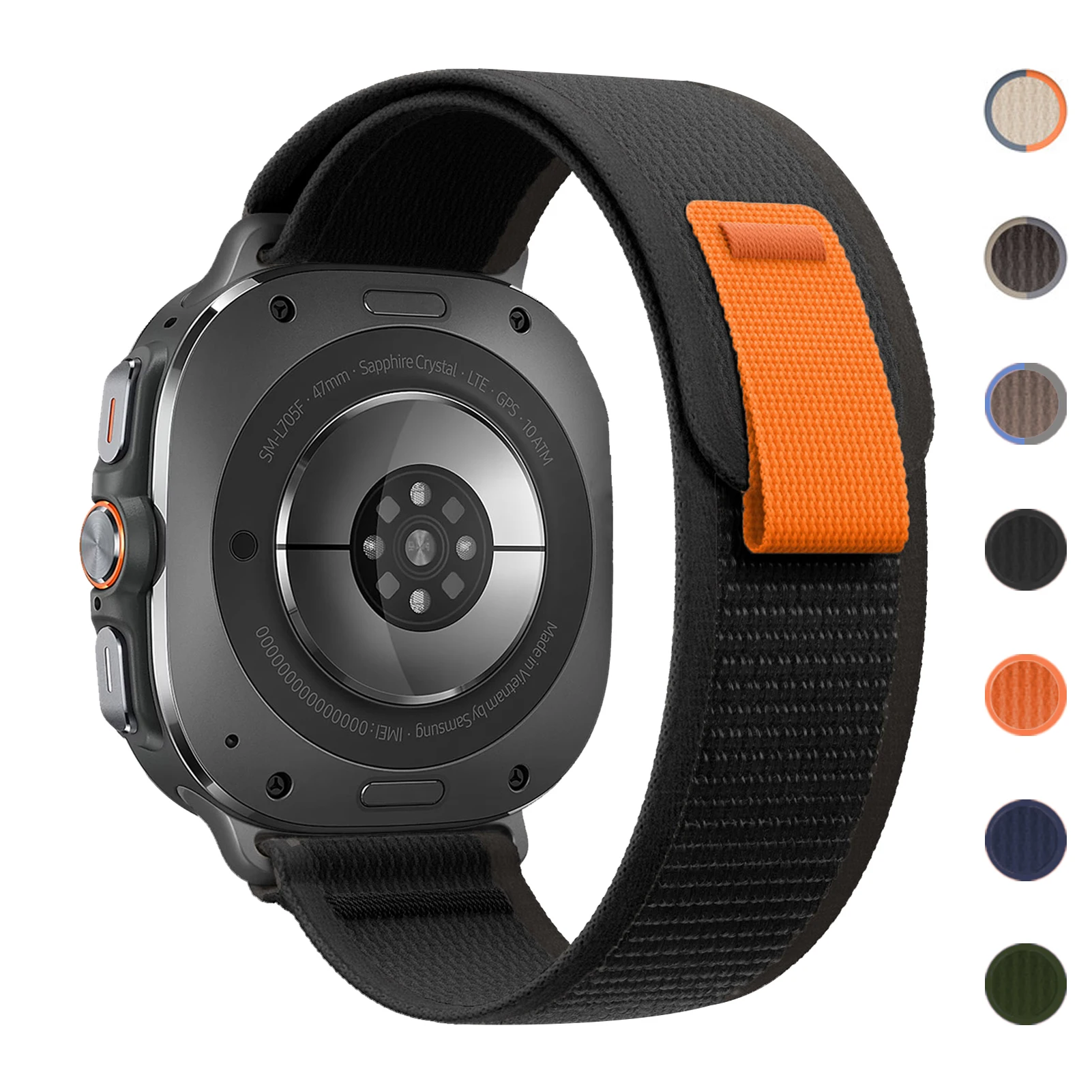 Петля Trail для Galaxy Watch Ultra, ремешок 47 мм, аксессуары, нейлоновый ремешок, браслет correa для Samsung Galaxy watch ultra 7, ремешок 47 мм