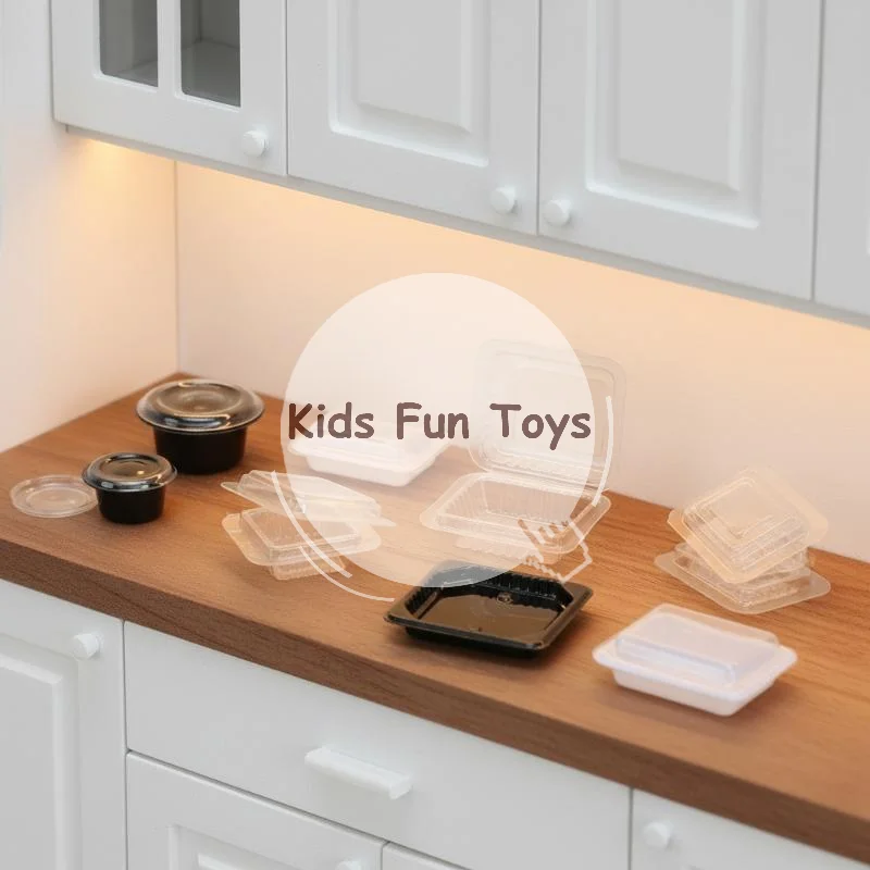 10Pcs Miniature Food Play Toy Simulation DIY Lunch Box Model for Kids Creative Handcraft Projects
