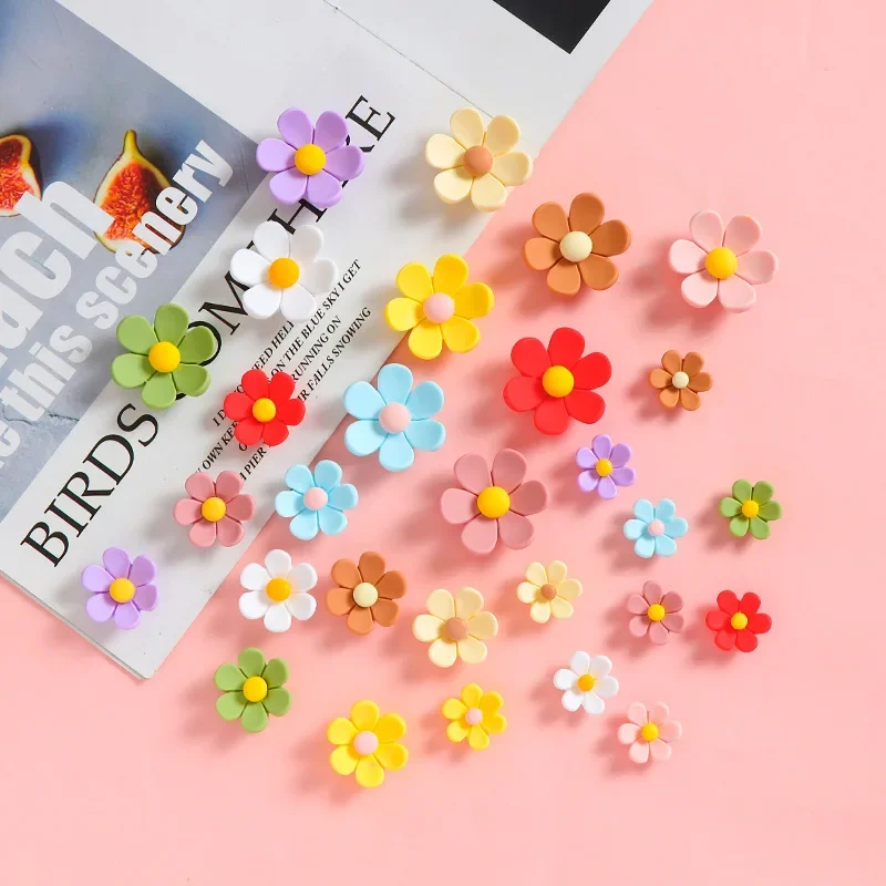 10pcs DIY cream glue flower patch resin accessories handmade mobile phone case hair clip refrigerator patch accessories material