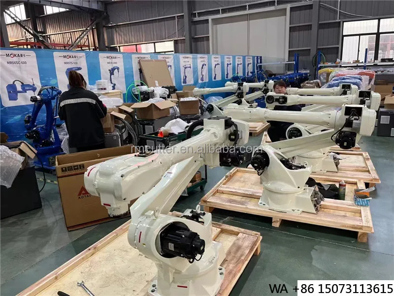 6축 PLC 제어 자동 산업용 용접 로봇 암 - 레일 및 포지셔너 포함