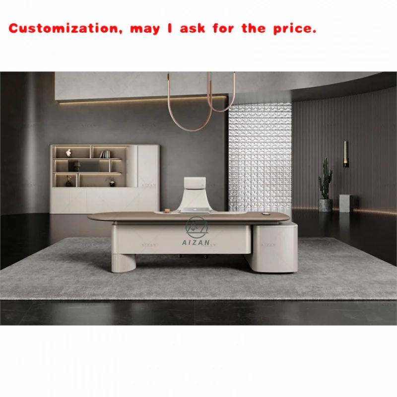 

На заказ.Новое поступление, деревянная офисная мебель, офисный стол, L-образный современный большой компьютерный стол с ящиком для хранения