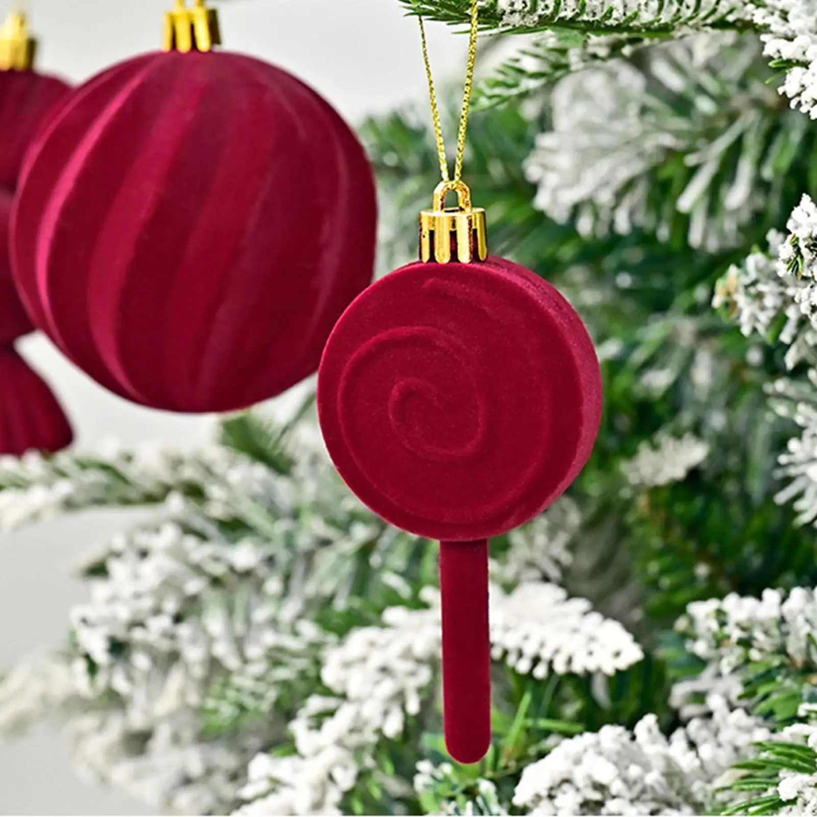 

Бархатный рождественский декор, 24 шт., сезонное бархатное украшение, рождественское украшение с вырезом для вечеринки в помещении и на открытом воздухе, мантия