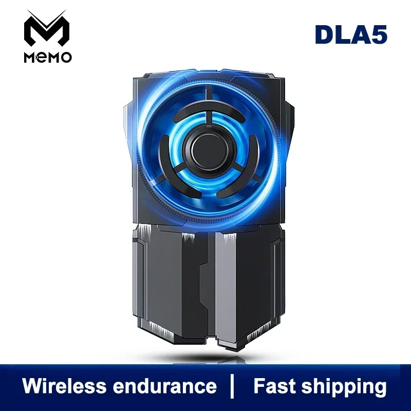 

MEMO DLA5 Mobile Phone Cooler Semiconductor Back-clip Cooling Fan Radiator for IOS Android PUBG 1200mAh Battery Cool Heat Sink