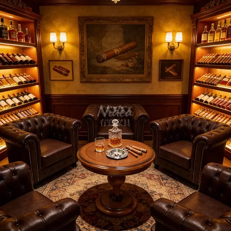 Classic Dark Brown Handmade Chesterfield Leather Club Chair for Hotel Lobby Bar & Executive Office