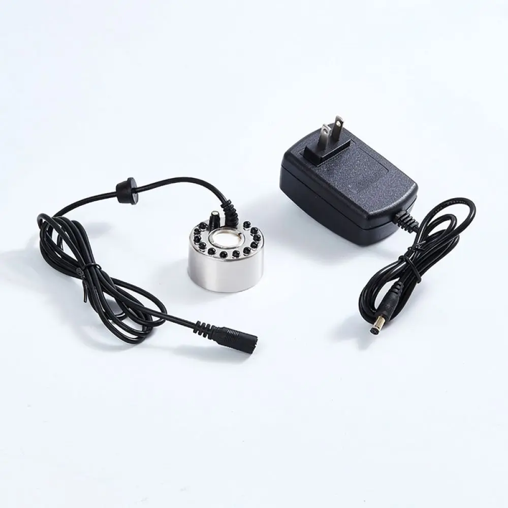 Aquarium Mist Maker Ultrasonic Fogger Stainless Steel Water Fountain Atomizer For Fish Tank Landscape Decoration