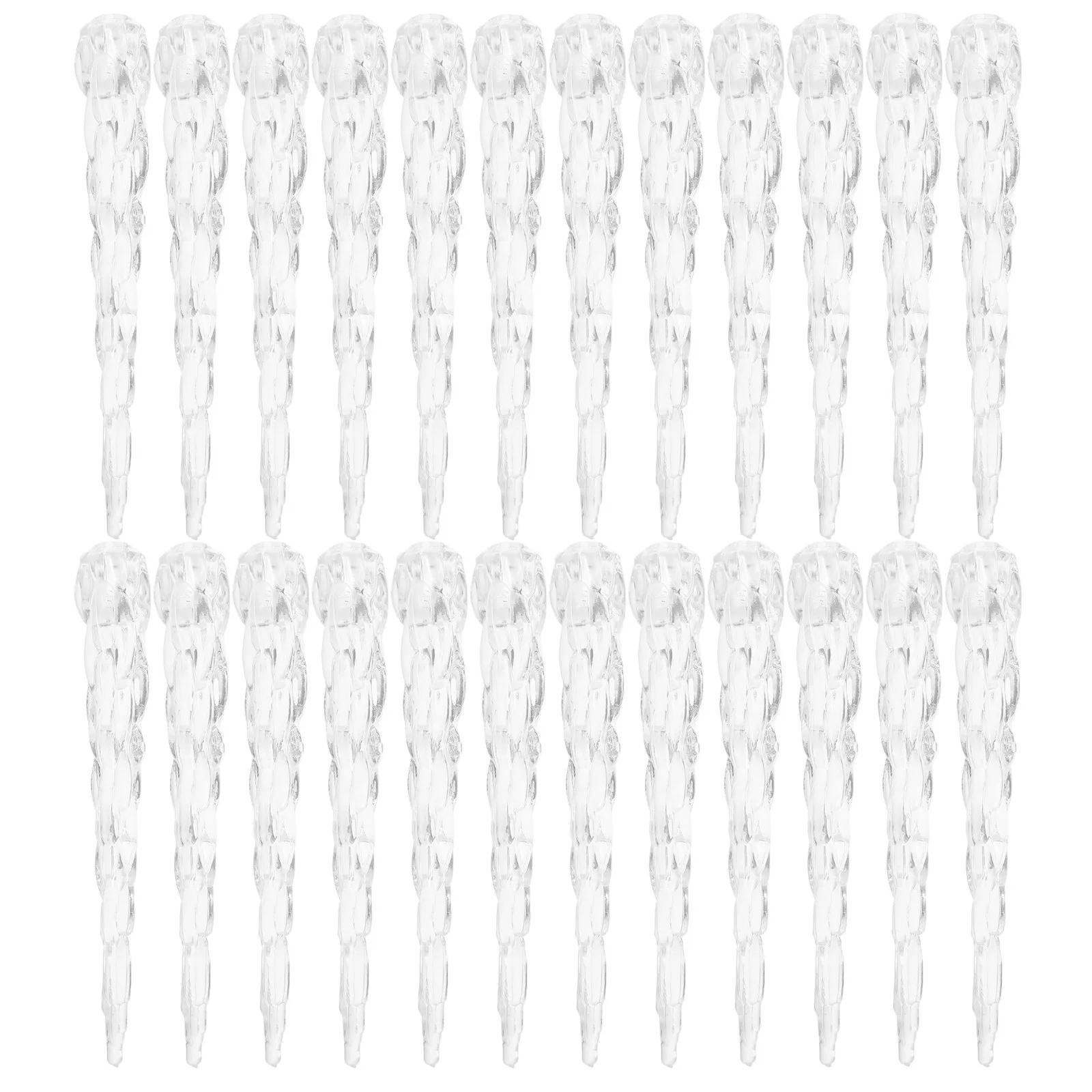 

50Pcs Mini Light Covers 4 Inch Icicle Design for 5Mm LED Beads Easy Install Outdoor Lamp Shades Holiday String Light Decor