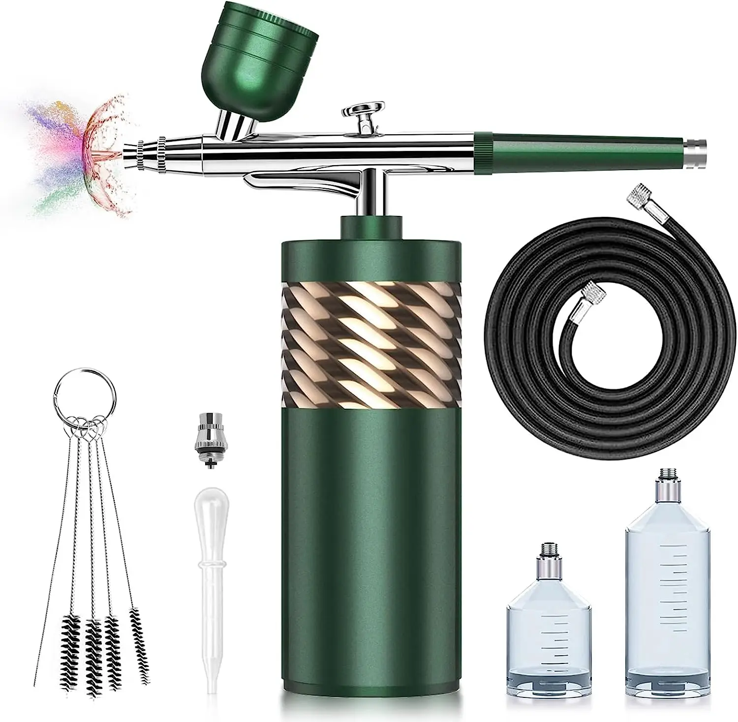 Cordless Airbrush-Kit with Compressor Portable Air Brush Gun Set for Painting,Model,Nail,Tattoo,Cake Decorating