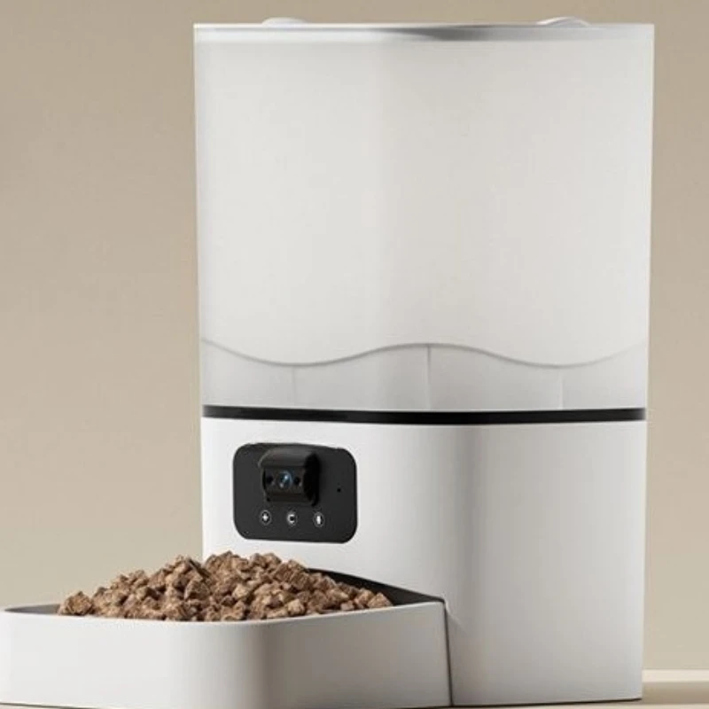 Automatic feeder, cat food dog food timing quantitative visual remote control feeding machine