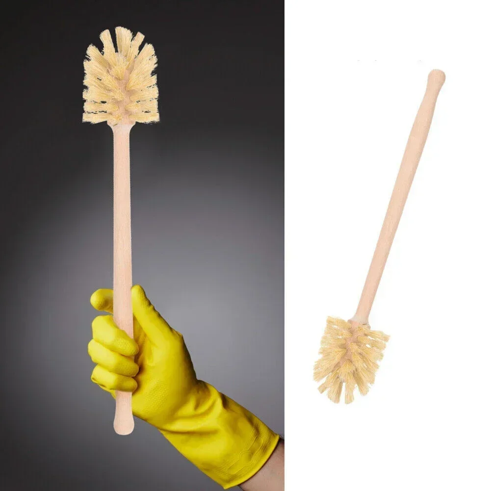 Toilet Brush Wooden Bathtub Brush Toilet Brush Cleaner With Long Handle Flexible Cleaner Bathroom Brush Bathroom Accessories