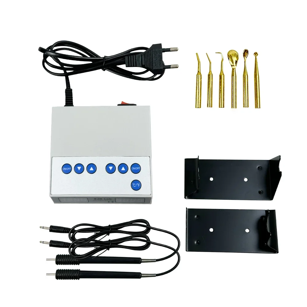 

Новый стоматологический электрический воск для резьбы, содержит двойную ручку для резьбы, нож для резьбы по воску, стоматологический электрический набор для ухода за воском для стоматологической лаборатории