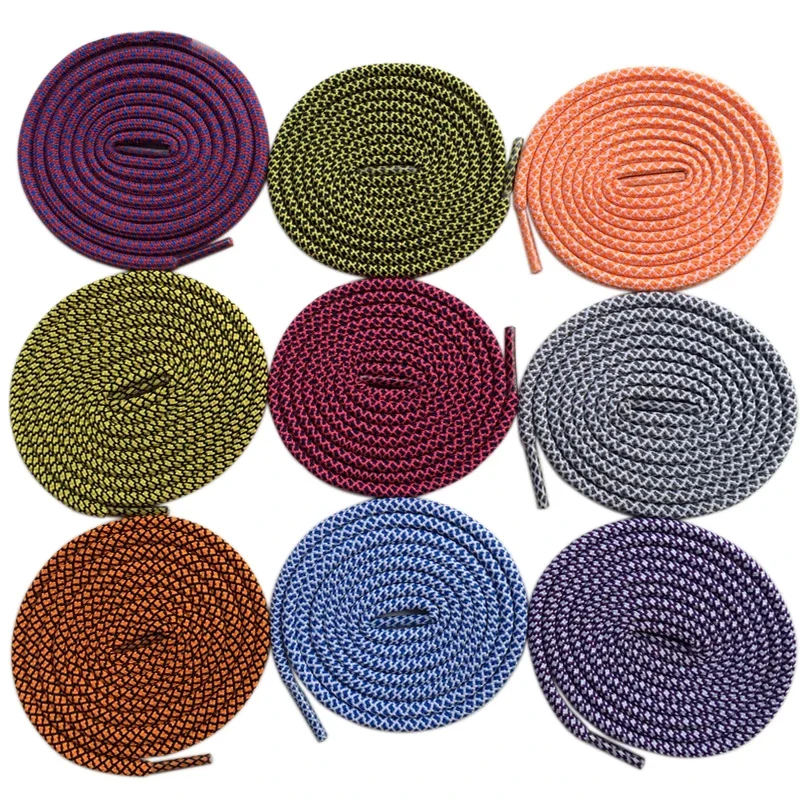 Coolstring Athletic Sneakers Shoe Laces Round Colorful Polyester Shoelace Unisex Outside Sports Personality Fitness Women & Men