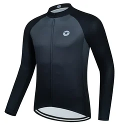 New Team Cycling Jersey men Long Sleeve MTB Bike Jersey Quick Dry Outdoor Racing Sport Bicycle Shirt