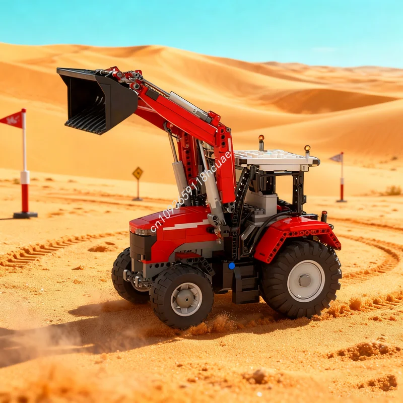 

1324 шт. MOC Massey Ferguson, модель фронтального погрузчика, строительные блоки, рождественский подарок, архитектура, сборка, образовательная игрушка, кирпич для детей