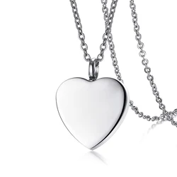 Cremation Jewelry for Ashes Keepsake Silver Heart Urn Necklace Funeral Urn Memorial Mom and Dad