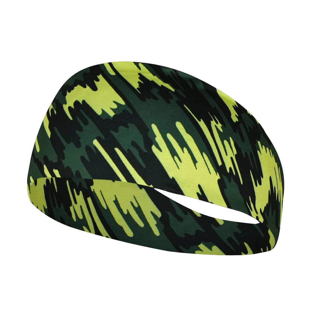 Boys Girls Headbands Kids Sports Sweatbands Camo Elastic Athletic Wicking Hairbands Football Soccer Workout Running Headwrap