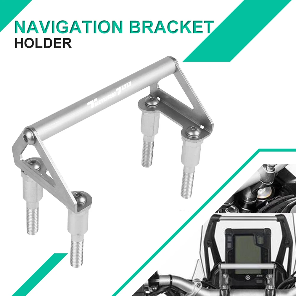 

For Yamaha Tenere700 Rally T7 Motocross CNC Navigation Bracket Holder Phone USB Adapter For Honda Africa Twin CRF1000L ADV Sport