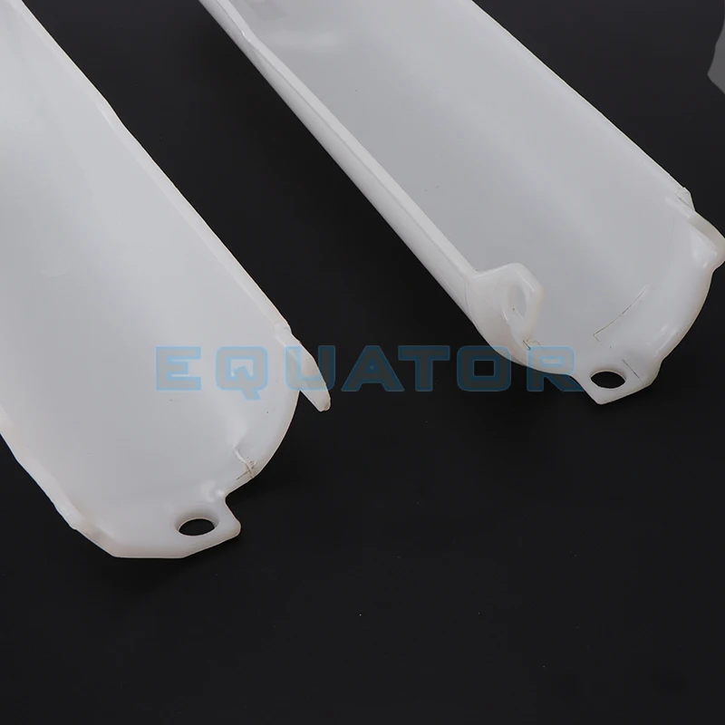 For Honda CRF CR 125 250 450 R X RX CRF250 CRF450 CR125 93-2018Supermoto Enduro White Plastic Fork Guard Front Fork Tube Cover