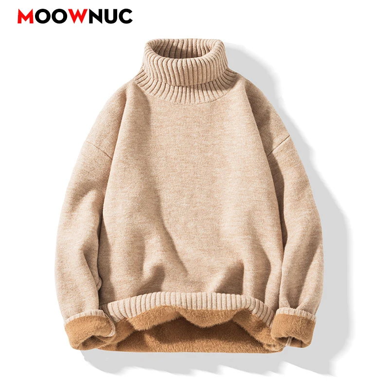 Spring Sweater For Men Men\'s Clothing Men\'s Sweat-shirt Pullovers Casual Streetwear Knit Autumn Fashion Hombre Warm Solid Male