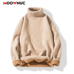 Spring Sweater For Men Men's Clothing Men's Sweat-shirt Pullovers Casual Streetwear Knit Autumn Fashion Hombre Warm Solid Male