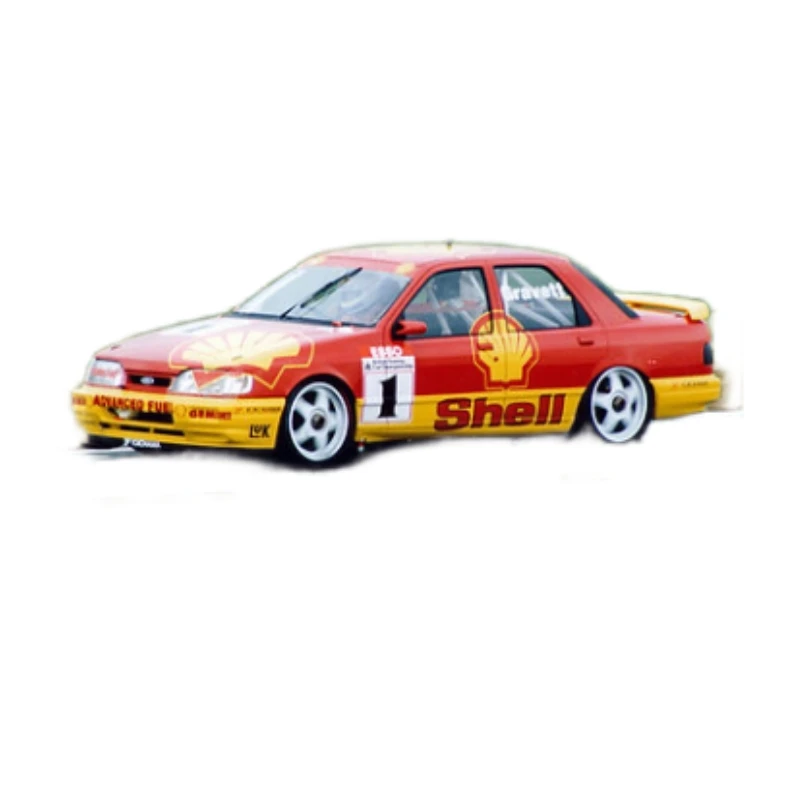 Sticker decal sheet for RC Drift car 1/10 FORD SIERRA SAPPHIRE RS Clear lexan body shell