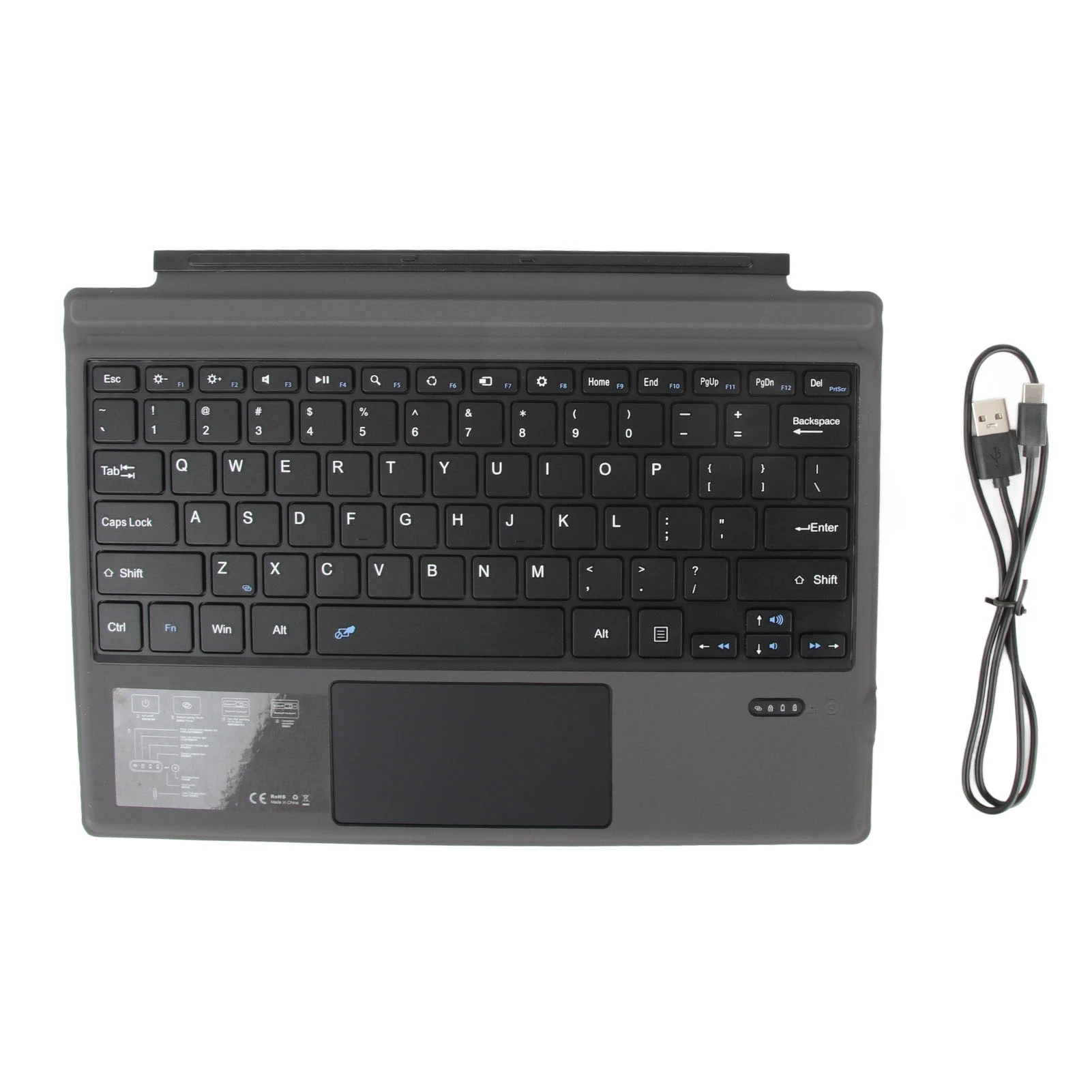 

High Speed Bluetooth Keyboard Ultra Slim Portable Quiet Typing Magnetic Wireless Keyboard with Touchpad for Pro 3 4 5 6 7 Office
