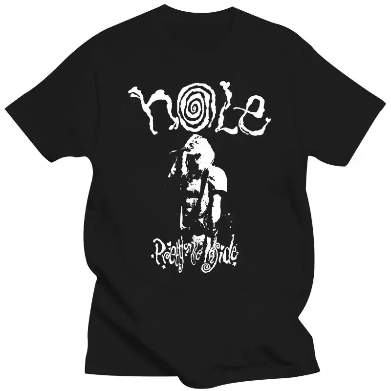 Estate Allentato Manica Corta Vestiti Delle Donne Degli Uomini Casual Maglietta Courtney Love Hole Band Cotone Nero Uomini T Shirt S-4XL 2024 Nuovo In