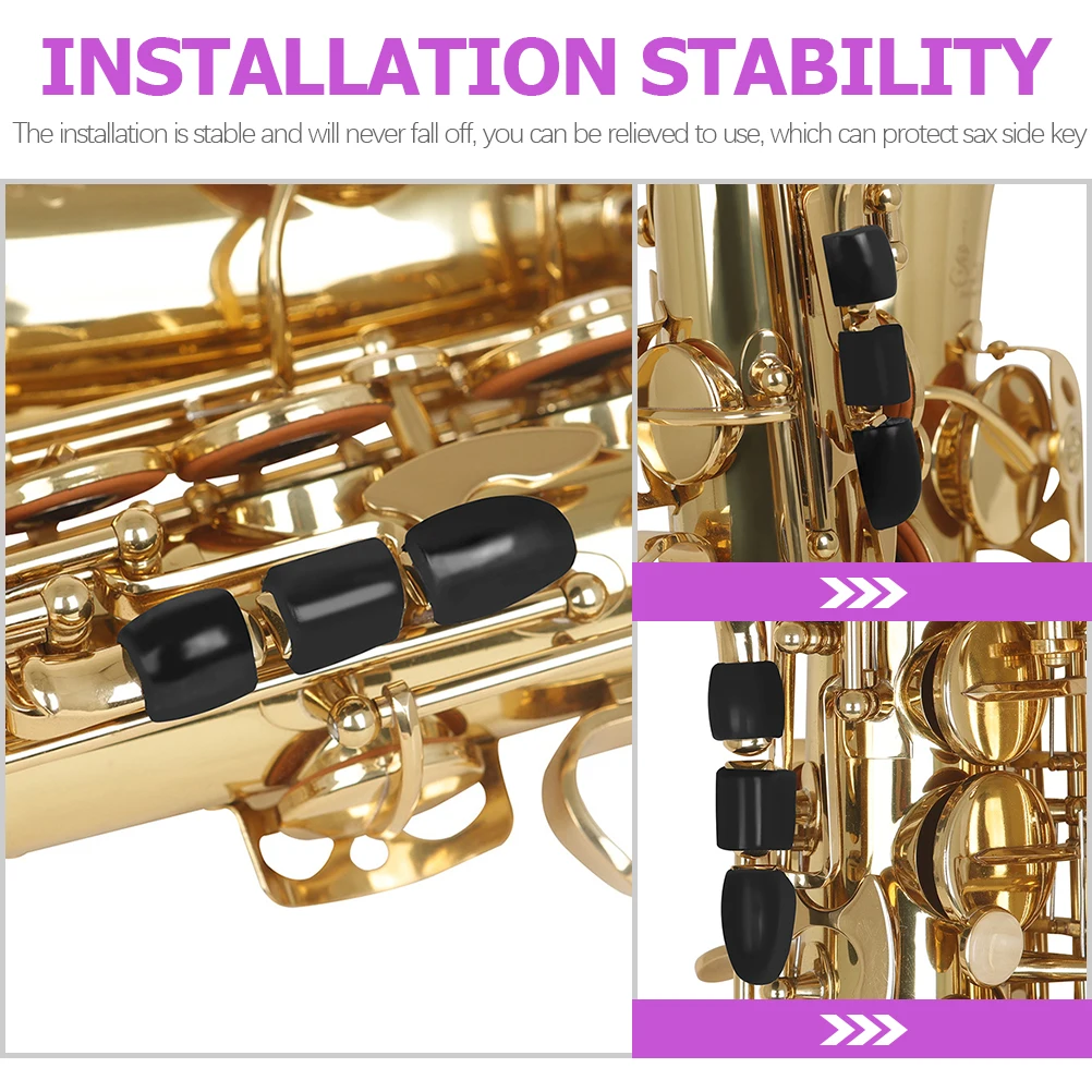 

6 Pcs Sax Side Key Pad Instruments Accessories Small Silica Gel Alto Silicone Covers