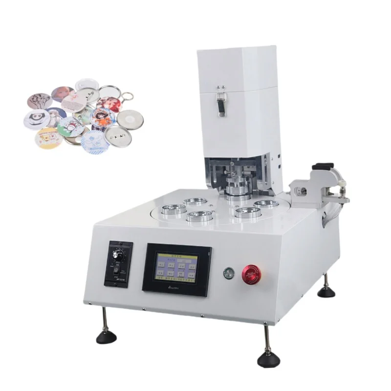 High Quality Pneumatic Machine for Fridge Magnet Pin Badge Making Semi Automatic