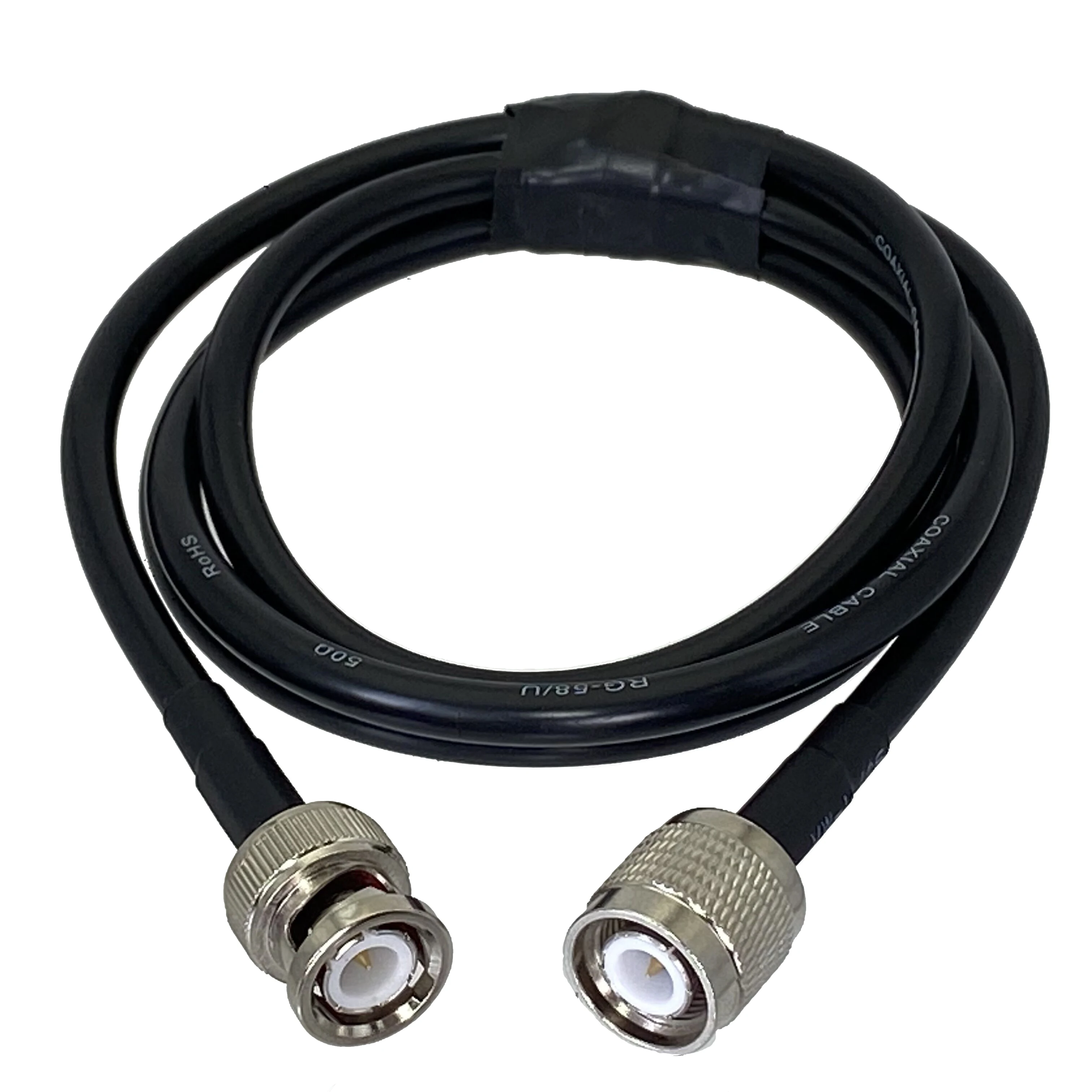 

RG58 BNC Male Plug to TNC Male Plug Connector Crimp RF Coaxial Jumper Pigtail Cable Wire Terminals 4inch~20M