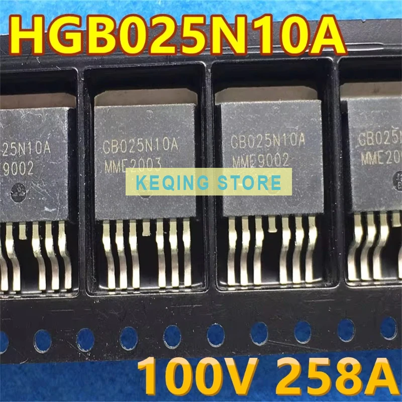 10PCS Used+Not NEW+Send after Measure HGB025N10A GB025N10A instead of 025N10N high current low internal resistance 100V 258A