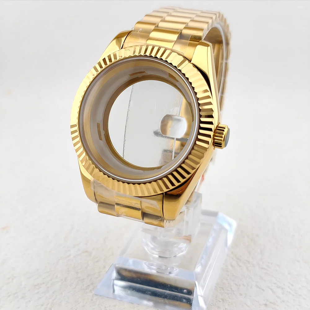 36 MM 39 MM 41 MM Kast Miyoda 8285 Horloge 904L roestvrijstalen band Sapphiremirror en roestvrijstalen kastaccessoires voor 8285 MOVT