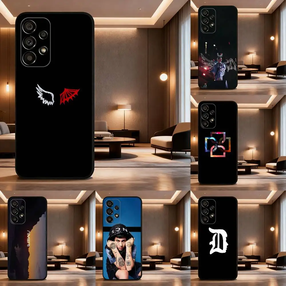 

Rapper D-Duki Phone Case For Samsung Galaxy A73,31,32,72,41,53,52,71,22,5G,Note,J7,8,9 Soft Black Cover