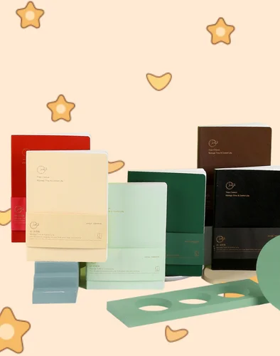 Imagen 2 del producto Kinbor-Cuaderno A5, planificador de presupuesto de autollenado, Material de PU, Agenda de planificación, cuaderno de escritura, papelería escolar y de oficina