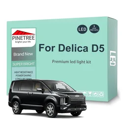 13Pc Car Led Interior Light Kit For Mitsubishi Delica D5 2019 2020 2021 2022 2023 LED Bulbs Dome License Plate Lamp Canbus