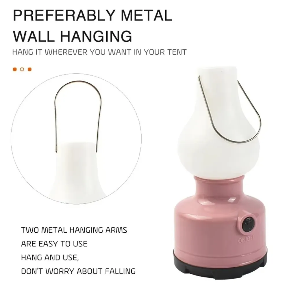 Durabilidad ABS Luces de camping Portátil 2 modos de iluminación Lámpara de tienda Luz ambiental impermeable Senderismo