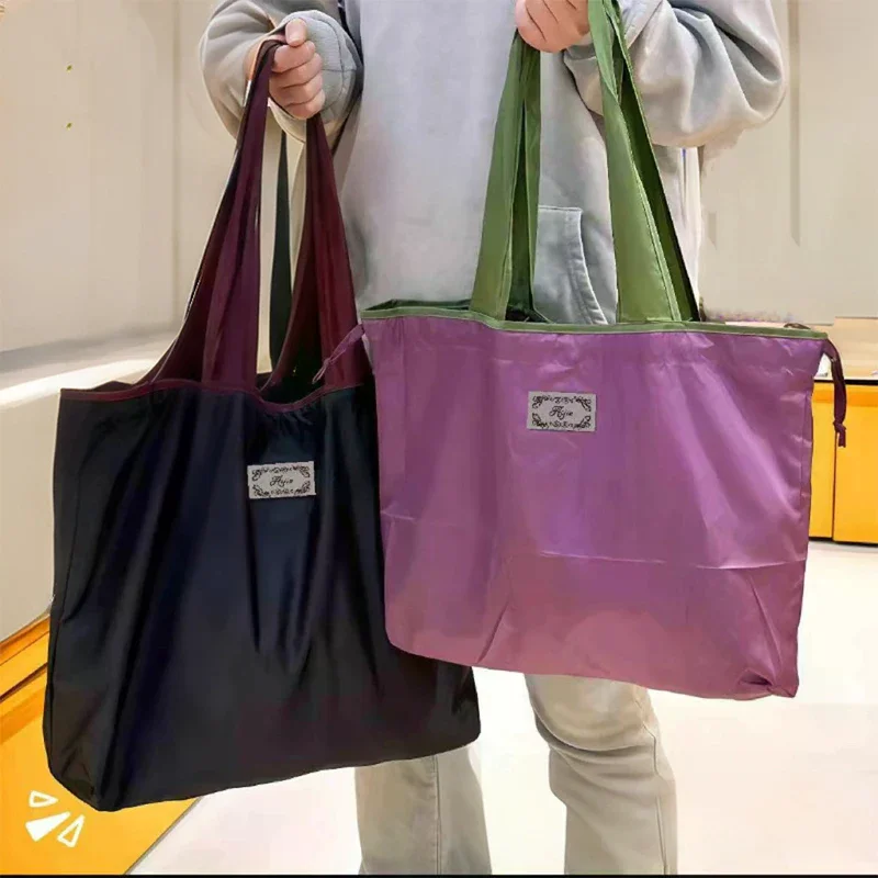 

Foldable Shoulder Bag Fashion Waterproof Large Capacity Shopping Bag Storage Bag