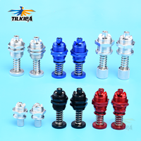 2Pcs CNC Aluminum Push Button Hatch Locks 6X10X22/13X35X12/10X12X42mm Hatch Cover Lock for RC Boat Body Shell Spare Parts