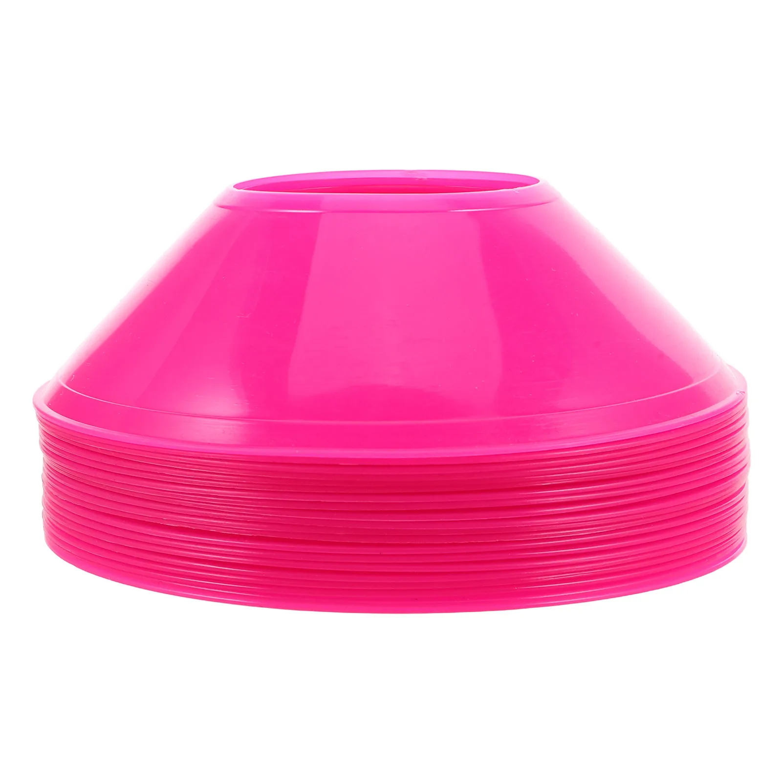 

20Pcs Pink Soccer Training Discs 12.5cm Small Plastic Cones for Football Basketball Skating Agility Drills Football Training Kit