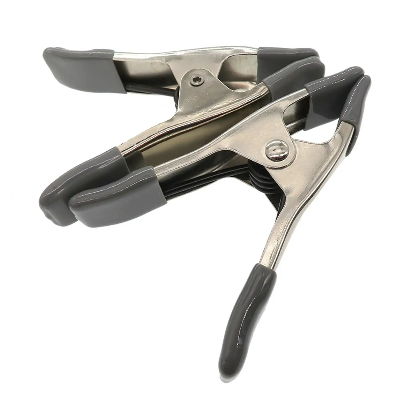 4Pcs Spring Clamps Fittings Metal Comfortable Handle Durable Grippers Heavy Duty