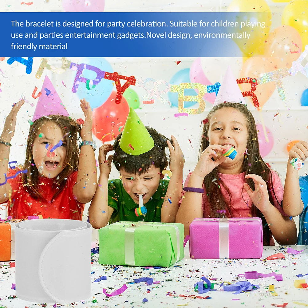 

24pcs Graffiti Slap Bracelets Blank Diy Wristband For Kids Party Favors Activity Gift Lightweight Durable Slap Bands