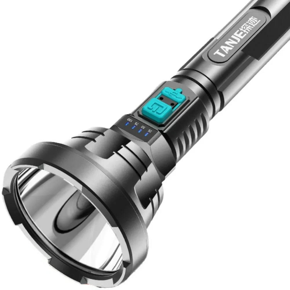 Tactical Super Bright Rechargeable LED Xenon Flashlight Portable Multifunctional Spotlight for Home And Outdoor Use
